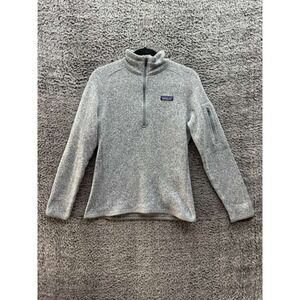 Patagonia Better Sweater 1/4-Zip Fleece Pullover Jacket Gray Womens Size M